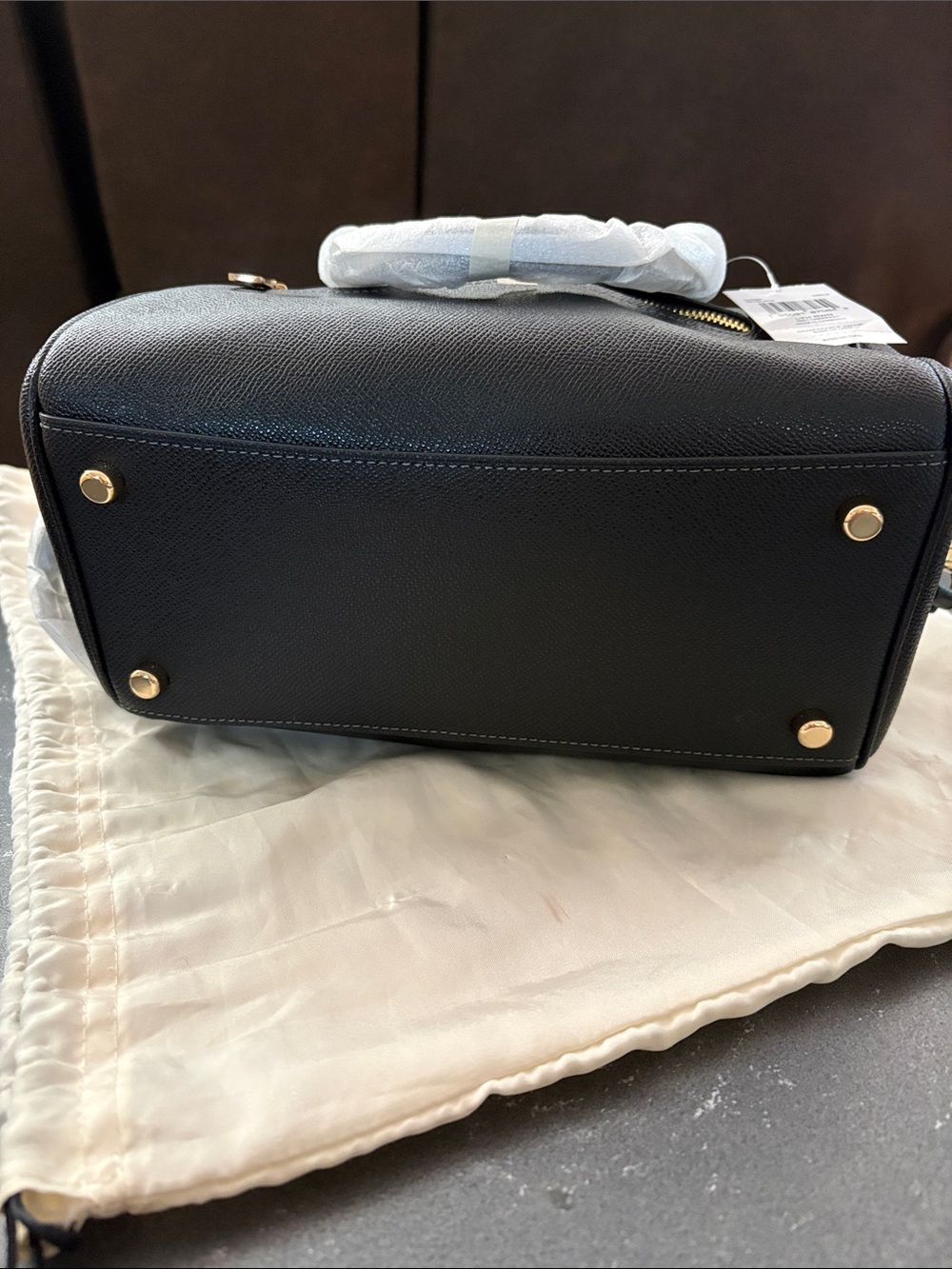 Coach Black Leather Rowan never used - Picture 3 of 7